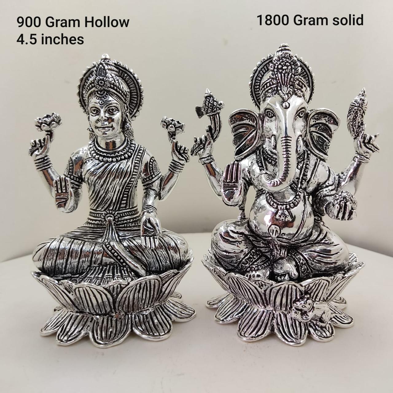 BSJsilver Lakshmi Ganesh Pratima